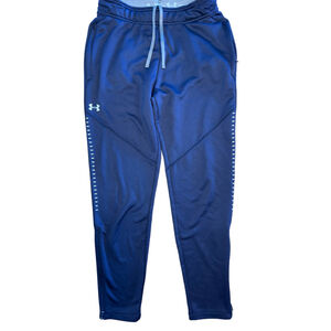 Under Armour Men’s ColdGear Navy Blue Athletic Joggers | Size Small | Reflective